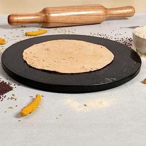 Pure White Marble Chakla with Wooden Belan Handmade Roti <b>Rolling</b> Board Set Traditional Kitchen <b>Tool</b> for Chapati <b>Rolling</b> Cooking - Product Image 5
