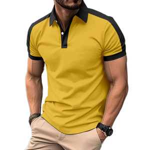 Custom Printing 180 Grams Polo <b>Shirts</b> Or Blank Cotton Short Sleeve <b>Men</b> Knitted Fabric Casual Regular Fit Button Polo T-<b>shirt</b> - Product Image 1