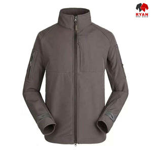 Veste Softshell sur mesure pour homme, fermeture éclair, col montant, tissu respirant avec logo personnalisé - Product Image 2