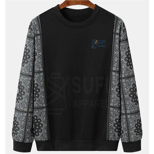 Sweat-shirts pour hommes 100% coton coupe-vent - Logo personnalisé Séchage rapide Uni Hiver Décontracté Pull - Product Image 1