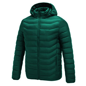 Blouson d'hiver matelassé unisexe en toile imperméable avec capuche, qualité supérieure, vente en gros, design de créateur, chaud et épais - Product Image 3