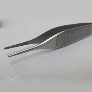 Pinces à tissus Adson Brown 4,75 pouces avec inserts en carbure de tungstène, pinces à pouce en acier inoxydable par Gray Rocks - Product Image 2