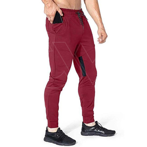 Breathable Casual Men's Mid Waist <b>Jogger</b> Pants <b>Polyester</b>/Cotton Drawstring Closure Quick Dry OEM Service New Arrival - Product Image 2