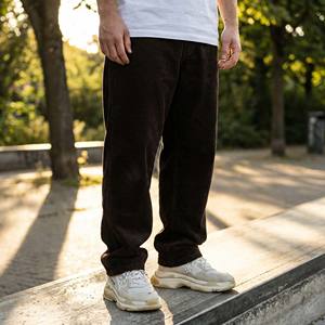 กางเกงสเก็ตบอร์ดทรงตรงหลวม รุ่นใหม่ปี 2026 สำหรับผู้ชาย สไตล์วินเทจ ผ้าฝ้าย 100% กันน้ำ เป็นมิตรกับสิ่งแวดล้อม ปิดด้วยเชือกผูก - Product Image 1