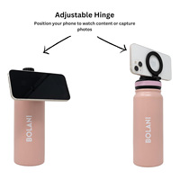 Manyetik MagSafe uyumlu manyetik telefon tutucu termos Flask gıda sınıfı paslanmaz çelik 24oz ile su şişesi