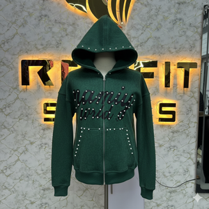 Buen fabricante, hecho en fábrica, precio bajo, cremallera, Sudadera con capucha, Puff impreso, hecho en fábrica, precio barato, sudaderas con capucha para hombres - Product Image 1