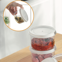 Boîte de rangement hermétique Afossa AK 555 175 ml, sans BPA, en plastique PP transparent, multifonctionnelle, pour aliments, design moderne, fabrication par injection.