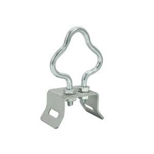Meilleur collier de serrage pour câble de chute Crochet plus rapide en acier galvanisé FTTH Hoop Fastening <span class=keywords><strong>Drop</strong></span> Wire Pole Bracket/retractor For Fiber Optic Cable - Product Image 1