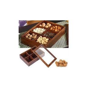 Bandeja de madera para frutas secas, accesorios decorativos de alta calidad con tapa de madera - Product Image 3