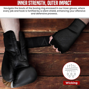 ถุงมือชกมวยแบบมีซับในสำหรับฝึกซ้อม ปี 2025 สินค้าอินเทรนด์ที่ดีที่สุด ดีไซน์แบบไม่มีนิ้ว ยืดหยุ่น พร้อมที่รองรับข้อมือ - Product Image 4