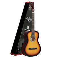 4/4 Sunburst Classical Guitar with Adjustable Truss Rod Spruce Top Sapele Neck Rosewood Fretboard Soft Gig Bag | Midex CG-270SB