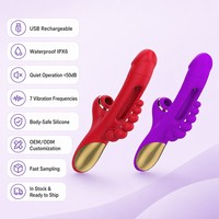 Masseur vibrant G-Spot en silicone pour adultes, étanche IPX6, rechargeable par USB, fonctionnement silencieux, vente en gros