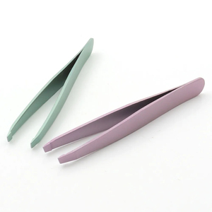 Pinzas para Cejas Reutilizables de Alta Calidad, Instrumentos de Belleza de Acero Inoxidable, Punta Inclinada, Ligeras y Duraderas - Product Image 6