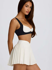 Ensemble de yoga pour femmes en gros : jupe et haut imprimés en polyester/coton, séchage rapide, service de haute qualité - Product Image 3