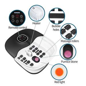 Spa de pies plegable eléctrico con bañera de remojo de pies de calor para uso doméstico, masajeador de spa de pies de pedicura - Product Image 3