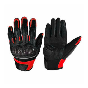 Guantes de motocicleta con pantalla táctil de cuero de oveja de alta calidad, impermeables, antideslizantes, para ciclismo, seguridad al aire libre - Product Image 1