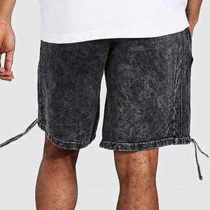 กางเกงขาสั้นสำหรับผู้ชายกางเกงขาสั้นสำหรับผู้ชายกางเกงขาสั้นซักแบบเป็นกรดพิมพ์ลายโลโก้ได้ตามต้องการ - Product Image 4