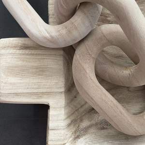 Kingston Plateau à pâte, bois de paulownia, plateau en bois pour décoration, brun parmesan, plateaux en bois pour décoration, plateaux en bois pour décoration intérieure, long - Product Image 6