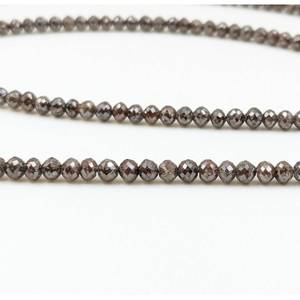 Perles de diamant champagne naturel facettées rondes de haute qualité 3,5-4,5 mm, diamants en vrac, boules de champagne - Product Image 1