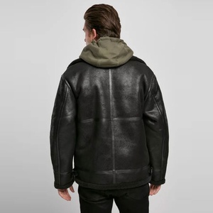 แจ็กเก็ตหนังแขนยาวปกตั้งมีซิปสำหรับใส่กลางแจ้งดีไซน์ล่าสุด - Product Image 2