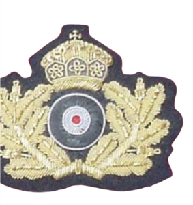 Custom Embroidered 100% <b>Wire</b> Uniform Accessories Imperial Hats <b>Wreath</b> With Crown Gold Badge - Product Image 6