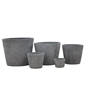 Vietnam haute qualité en gros en plein air vente chaude fibre de ciment béton jardinière Pots de fleurs poterie vietnamienne prix d'usine