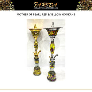 Cachimbas de Acero Inoxidable Chapadas en Oro Rojo y Amarillo con Perla Madre Egipcia de Diseño Único, de Alta Calidad y Lujo, en Venta al por Mayor - Product Image 3
