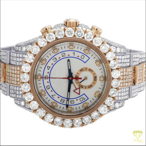 Montre Glacée VVS Personnalisée Diamant de Laboratoire 20mm Bracelet en Acier Inoxydable Mouvement Mécanique Analogique Hip Hop Fenêtre Antique Vintage - Product Image 4