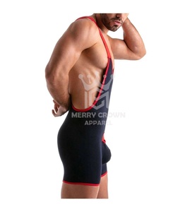 2025 nouveauté personnalisé lutte Singlet hommes gym fitness porter en gros Sublimation fitness Gear - Product Image 2