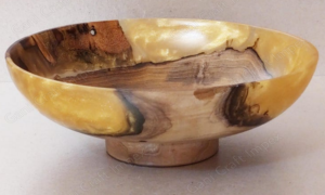 Bol de service en bois naturel fait main, écologique, résine époxy, passe au lave-vaisselle, léger, non toxique, idéal pour les fêtes - Product Image 3