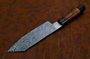 มีดทำครัวซันโตกุเหล็กดามัสกัสสืออาชีพมีดเชฟด้ามไม้ดีไซน์ทันสมัย - Product Image 4