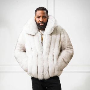 Abrigo de Piel Sintética para Hombre, Inspirado en la Elegancia Atemporal, Abrigo de Invierno de Primera Calidad, Imitación de Piel de Visón, para Caballeros Modernos - Product Image 5