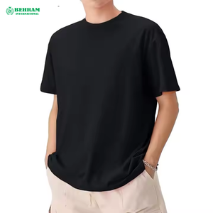Custom Wholesales Men's Drop Shoulder T-<b>shirt</b> French Terry Heavyweight 360gsm <b>100</b>% <b>Polyester</b> Regular Fit Cropped Eco-Friendly - Product Image 5