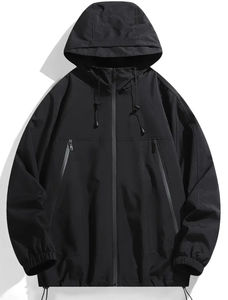 Veste matelassée à capuche décontractée pour homme, respirante, col montant, fermeture éclair standard, manteau d'hiver pour l'extérieur, sur mesure, imperméable, haute qualité - Product Image 4