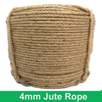 Corde en jute naturelle torsadée de haute qualité, 6 mm, pour le bondage Shibari, Bangladesh