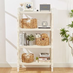 Multifunctional American-Style <b>Large</b> Round <b>Storage</b> <b>Baskets</b> Sustainable Home Lacquer Water Hyacinth Handles VIET STARLIGHT 3-6L - Product Image 6