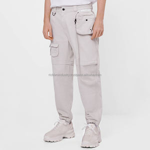 ชุดวอร์มผ้าฝ้าย100% 2ชิ้นแบบมีสไตล์ของผู้ชายชุดวอร์มโอเวอร์ไซส์ออกแบบได้เองมีรายละเอียดแบบถอดออกได้และโลโก้ด้านหน้า - Product Image 4