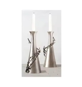 Portavelas de metal de primera calidad ideal para hoteles, bodas y decoración de la Mesa del hogar, artículo de tendencia superior - Product Image 1