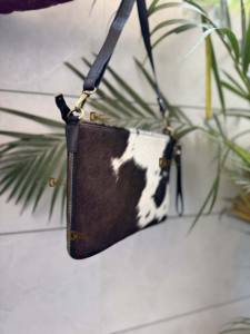 Nouveaux sacs à main en cuir de fourrure de vachette de concepteur unique pour les femmes élégant sac à bandoulière décontracté sacs en cuir occidental - Product Image 2