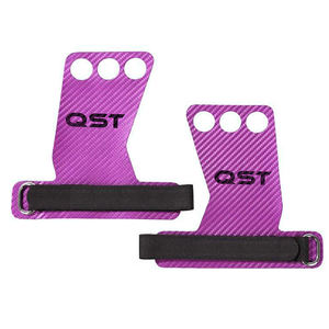 Poignées de main sans doigts en cuir pour l'entraînement à la musculation, trous pour les doigts, protection de la paume, poignées antidérapantes pour la salle de sport, le sport et la remise en forme - Product Image 1