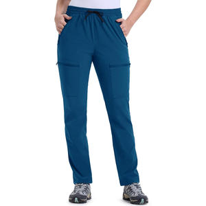 Pantalones de golf de ajuste personalizado para mujer, cintura elástica, Material transpirable duradero, logotipos personales, etiquetas, colores de etiquetas disponibles - Product Image 1