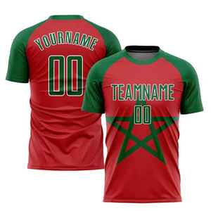 Camiseta de fútbol personalizada de alta calidad, secado rápido, transpirable, ligera, 100% poliéster, uniforme de fútbol Unisex para adultos - Product Image 3