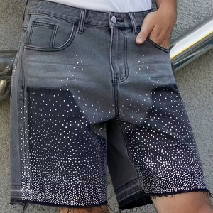 <b>Men's</b> Casual Hip Hop Streetwear Denim Shorts Mid <b>Waist</b> Straight <b>Jean</b> Cargo Breathable Woven <b>for</b> Summer - Product Image 2