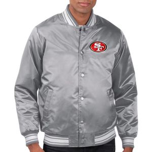 2025 ropa de calle de estilo universitario personalizada para hombre chaqueta Varsity de satén negro bordado de letras griegas invierno Casual béisbol bombardero frontal - Product Image 5