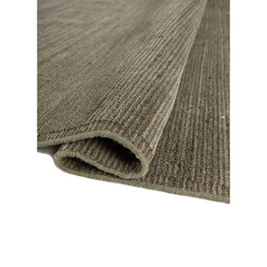 Alfombras de Lana Tejidas a Mano Basis Green, Clásicas, de 10 mm de Grosor, 472-Sólidas, Rectangulares, con Patrones Abstractos para Pasillo, Entrada, Dormitorio - Product Image 2