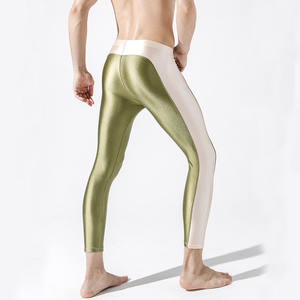 Lo último de 2025, mallas de Yoga sólidas de cintura media para hombre, compresión, cintura elástica sin costuras, secado rápido, transpirables, longitud completa - Product Image 6