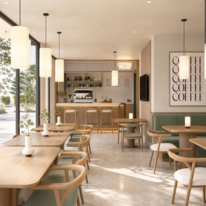 木椅 LED展示架 户外家具 咖啡桌 酒店家具 餐厅家具 酒吧餐车 收银台 咖啡吧 - Product Image 3