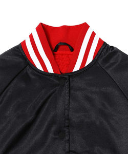 2025 OEM nueva llegada al por mayor personalizado transpirable de talla grande Escuela Secundaria satén Letterman béisbol Universidad Varsity chaqueta para hombres - Product Image 2