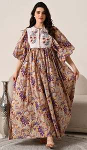 ชุดเดรสยูเครนปักมือคอวีแขนยาวสไตล์อินเดียชุดเดรสยูเครนสำหรับฤดูหนาว - Product Image 6