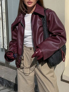 Manteaux d'hiver pour femmes Manteau épais en peau de mouton véritable Veste en cuir pour femmes Veste d'aviateur Vestes en cuir de mouton pour femmes - Product Image 6